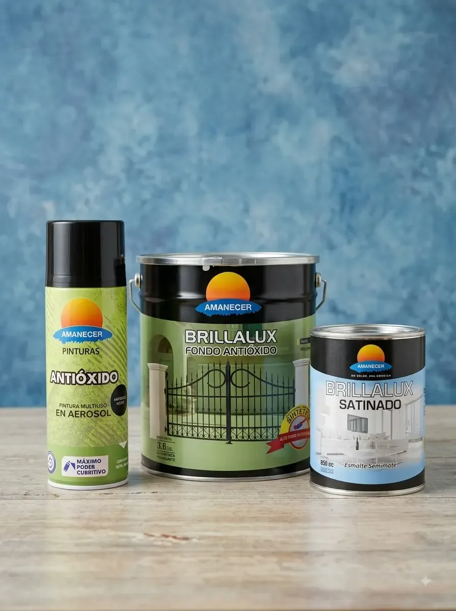 Pintura brillalux gris 250cc 2 en 1
